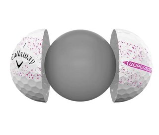 Callaway Supersoft Splatter 360 Pink golfové loptičky, ružové