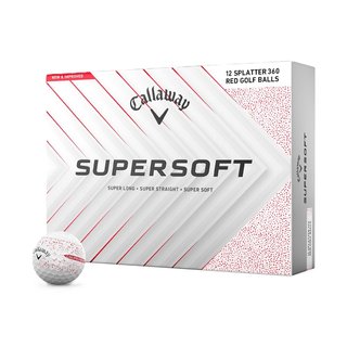 Callaway Supersoft Splatter 360 Red golfové loptičky