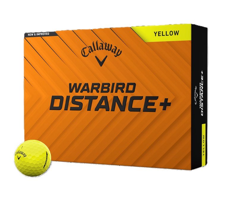 Callaway Warbird Distance+ golfové loptičky, žlté