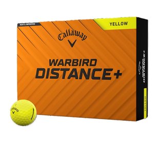 Callaway Warbird Distance+ golfové loptičky, žlté
