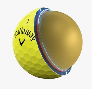 Callaway Warbird Distance+ golfové loptičky, žlté