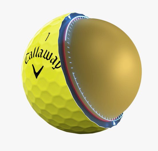 Callaway Warbird Distance+ golfové loptičky, žlté