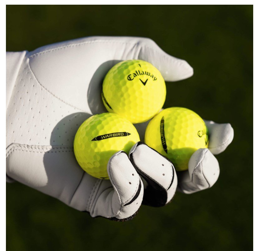 Callaway Warbird Distance+ golfové loptičky, žlté