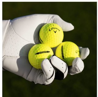 Callaway Warbird Distance+ golfové loptičky, žlté