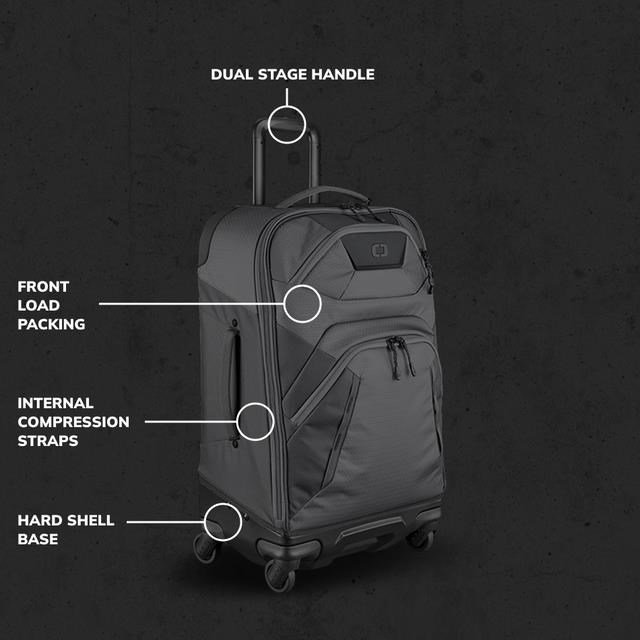 Ogio Renegade 26" 4-Wheel Travel Bag 52L cestovná taška, titanium
