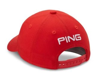 PING Tour Classic Junior juniorská kšiltovka, paradajkovo červená