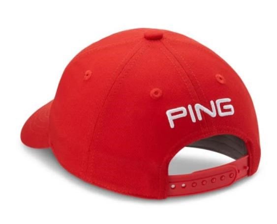 PING Tour Classic Junior juniorská kšiltovka, paradajkovo červená