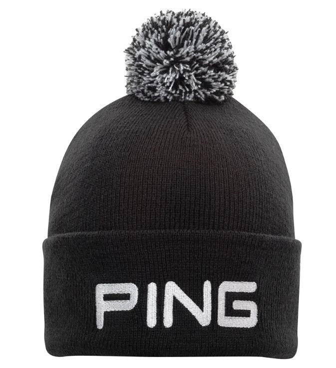 PING Classic Bobble zimná čepica, čierna