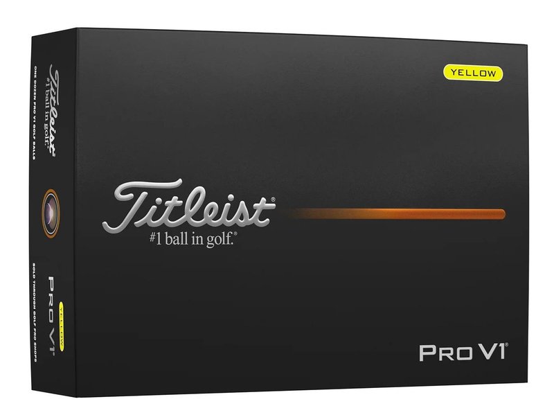 Titleist Pro V1 golfové loptičky 2025, žlté