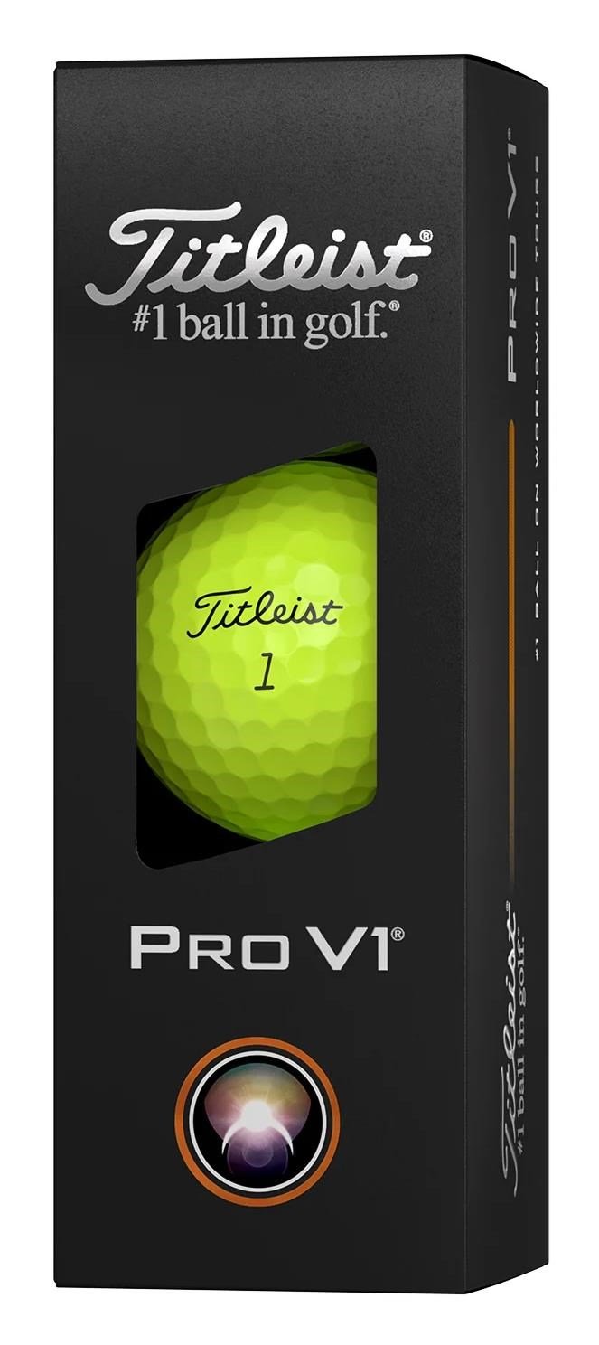 Titleist Pro V1 golfové loptičky 2025, žlté
