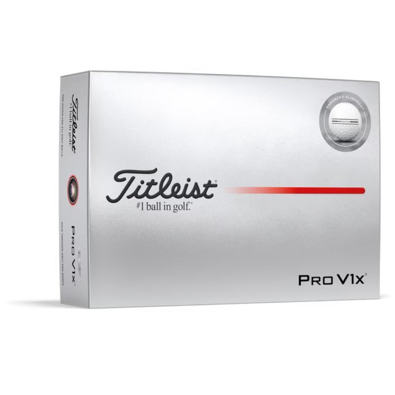 Titleist Pro V1x 2025 golfové loptičky, Enhanced Alignment
