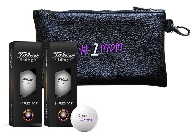 Titleist Pro V1 golfové loptičky 2025, Mother's Day incl. pouch