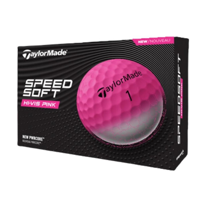 TaylorMade SpeedSoft golfové loptičky, ružové