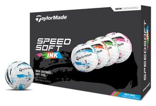 TaylorMade SpeedSoft Ink golfové loptičky (12 loptičiek), multi