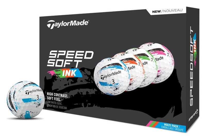 TaylorMade SpeedSoft Ink golfové loptičky (12 loptičiek), multi