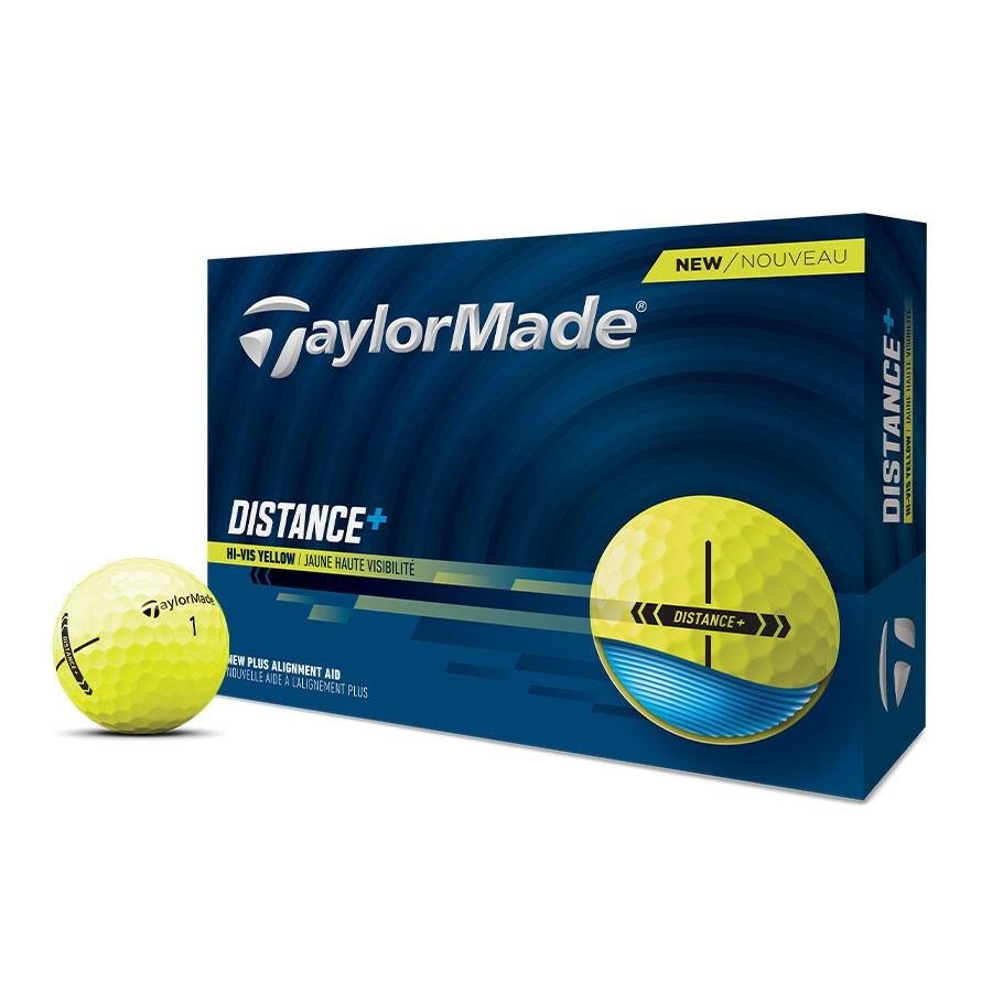 TaylorMade Distance+ golfové loptičky, žlté
