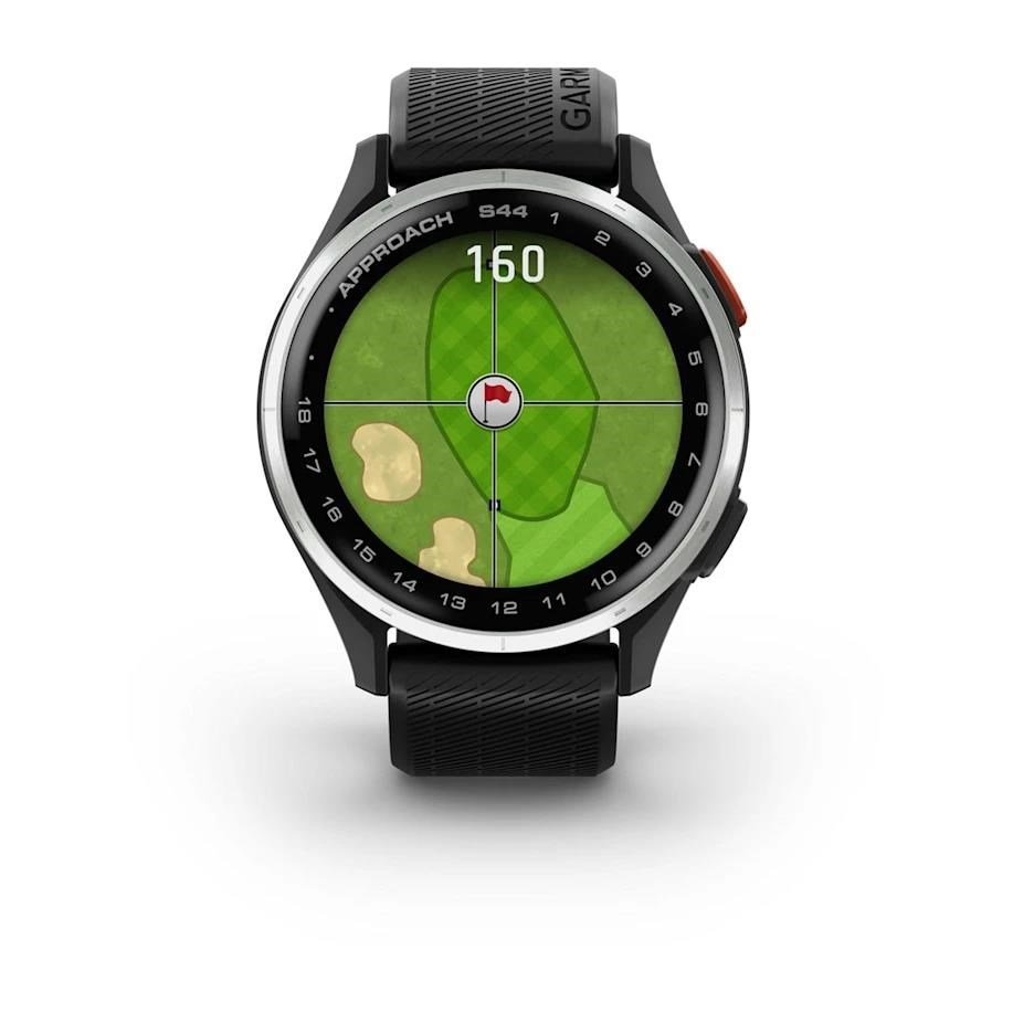 Garmin Approach S44 GPS hodinky, čierna/strieborná