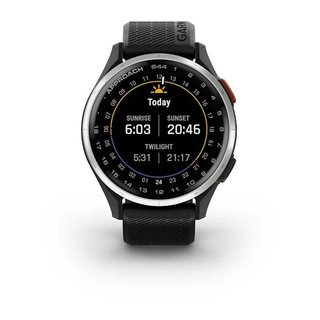 Garmin Approach S44 GPS hodinky, čierna/strieborná