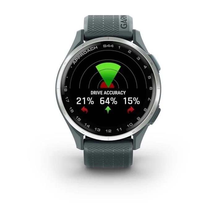 Garmin Approach S44 GPS hodinky, twilight/silver aluminium