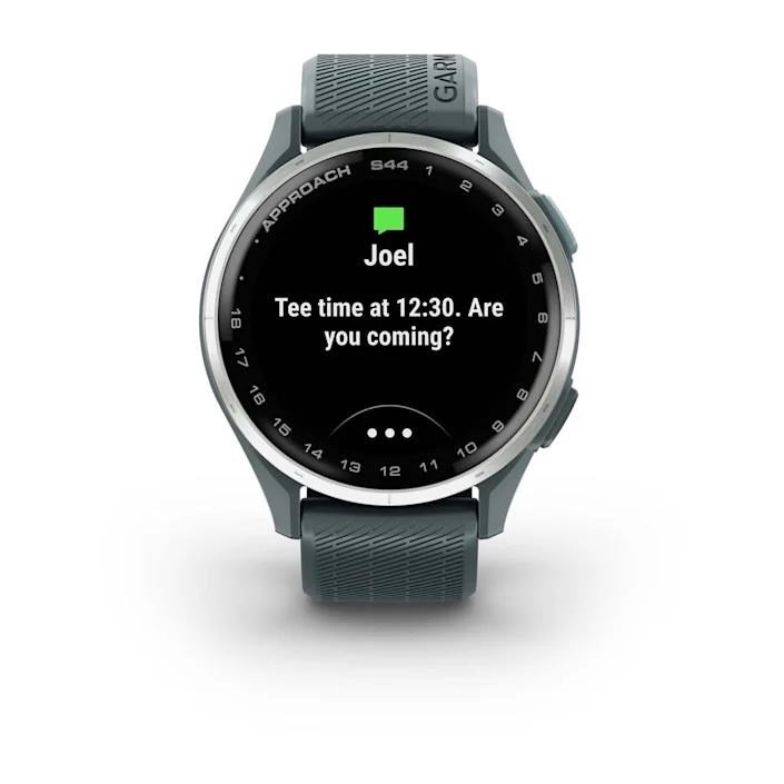 Garmin Approach S44 GPS hodinky, twilight/silver aluminium