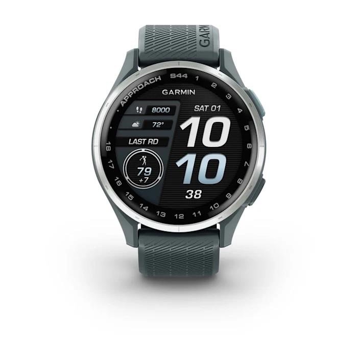 Garmin Approach S44 GPS hodinky, twilight/silver aluminium