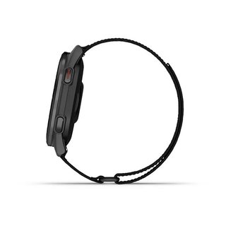 Garmin Approach S50 GPS hodinky, čierny nylón/strieborný hliník
