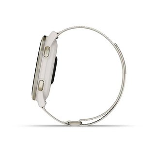 Garmin Approach S50 GPS hodinky, ivory nylon/cream gold aluminium
