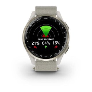 Garmin Approach S50 GPS hodinky, ivory nylon/cream gold aluminium