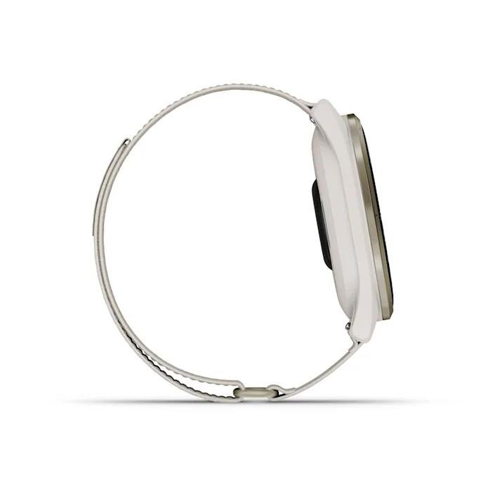 Garmin Approach S50 GPS hodinky, ivory nylon/cream gold aluminium