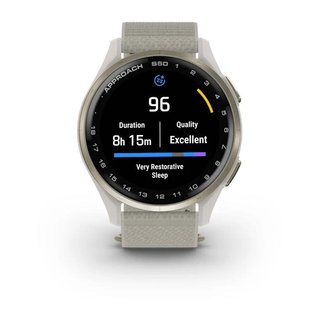 Garmin Approach S50 GPS hodinky, ivory nylon/cream gold aluminium