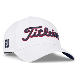 Titleist Tour Performance pánska šiltovka, biela/navy/červená