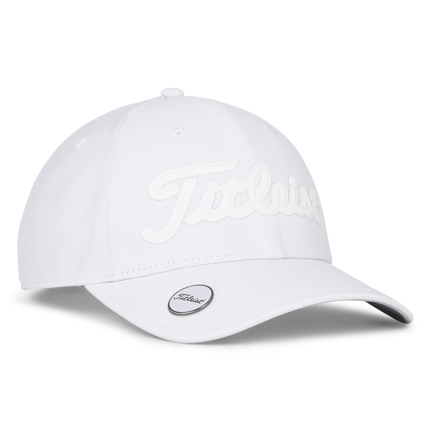 Titleist Players Ball Marker pánska kšiltovka, biela/biela