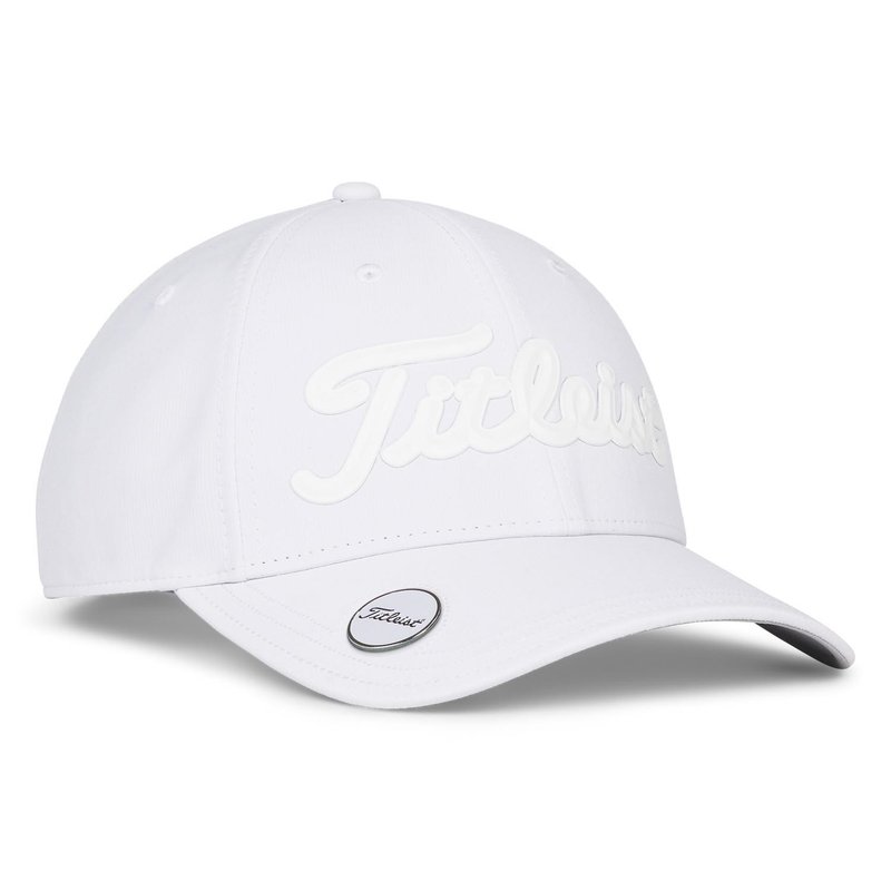 Titleist Players Ball Marker pánska kšiltovka, biela/biela