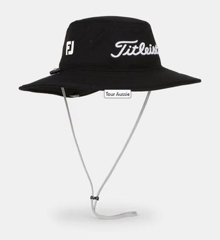 Titleist Tour Aussie pánsky klobúk, čierno/biely