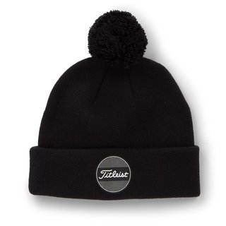 Titleist Boardwalk Pom Pom zimná čepica, čierna