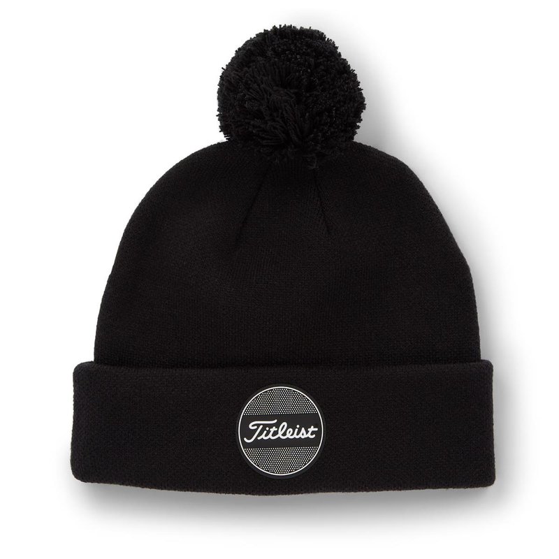 Titleist Boardwalk Pom Pom zimná čepica, čierna