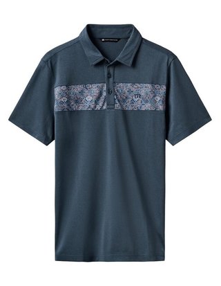 Travis Mathew Good Good Acropolis pánske polo, mood indigo/vintage indigo