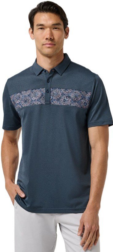 Travis Mathew Good Good Acropolis pánske polo, mood indigo/vintage indigo