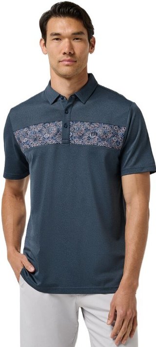 Travis Mathew Good Good Acropolis pánske polo, mood indigo/vintage indigo