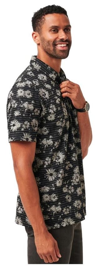 Travis Mathew Shaved Grove pánske polo, čierne