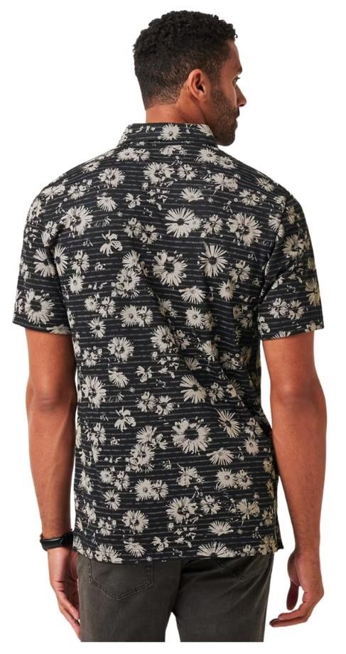 Travis Mathew Shaved Grove pánske polo, čierne