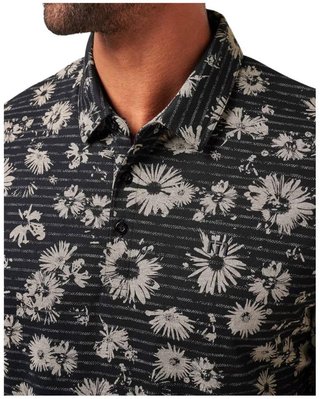 Travis Mathew Shaved Grove pánske polo, čierne
