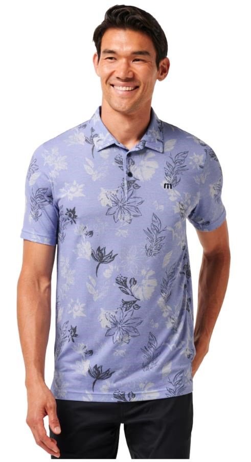Travis Mathew Featherweight Cruise pánske polo, heather violet storm