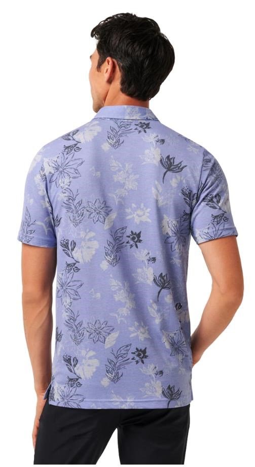 Travis Mathew Featherweight Cruise pánske polo, heather violet storm