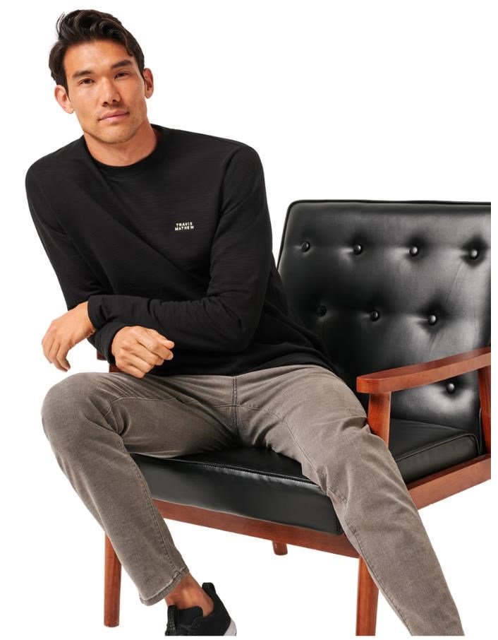 Travis Mathew Man About Town pánska mikina, čierna