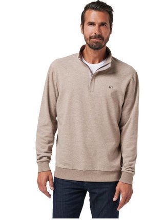 Travis Mathew CLOUD QUARTER ZIP 2.0 pánska mikina, portabella