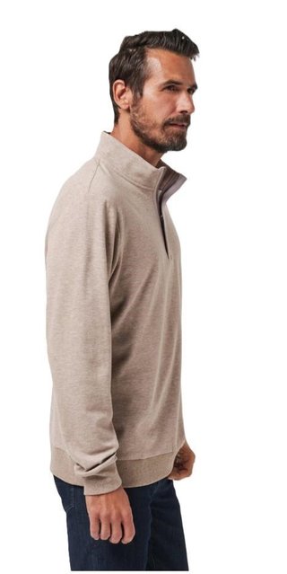 Travis Mathew CLOUD QUARTER ZIP 2.0 pánska mikina, portabella