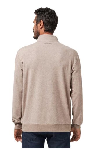 Travis Mathew CLOUD QUARTER ZIP 2.0 pánska mikina, portabella