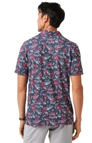 Travis Mathew FEATHERWEIGHT FLOURISH pánske polo, mood indigo/vintage indigo