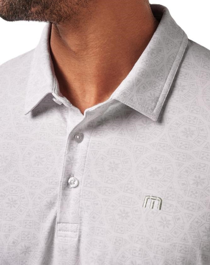 Travis Mathew Free Passage pánske polo, biele
